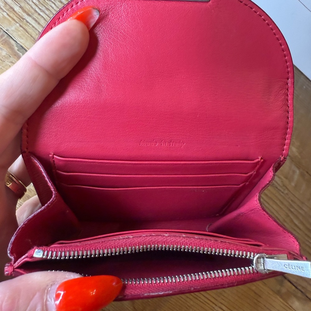 Celine Red Leather Women's Wallet - Picture 6 of 9